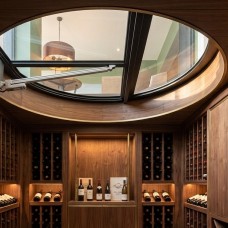 Circular Electric Wine Cellar Door, Scotland